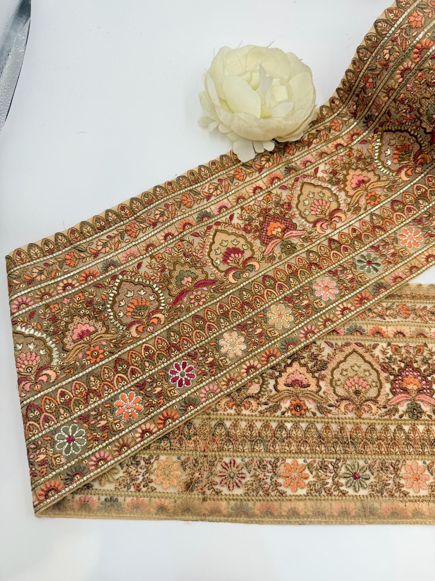 Handmade Indian Embroidered Border Trim