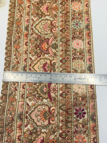 Handmade Indian Embroidered Border Trim