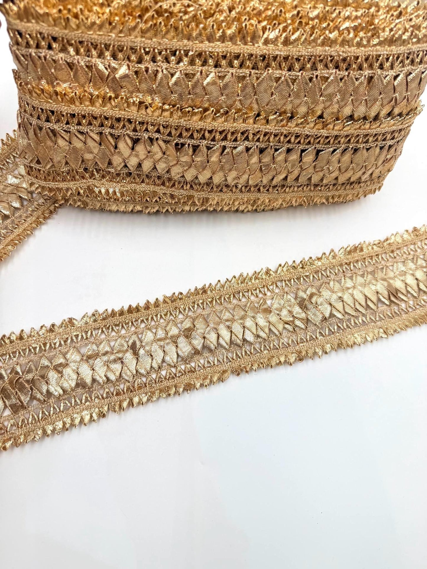 Handwoven Gota Patti Lace Trim