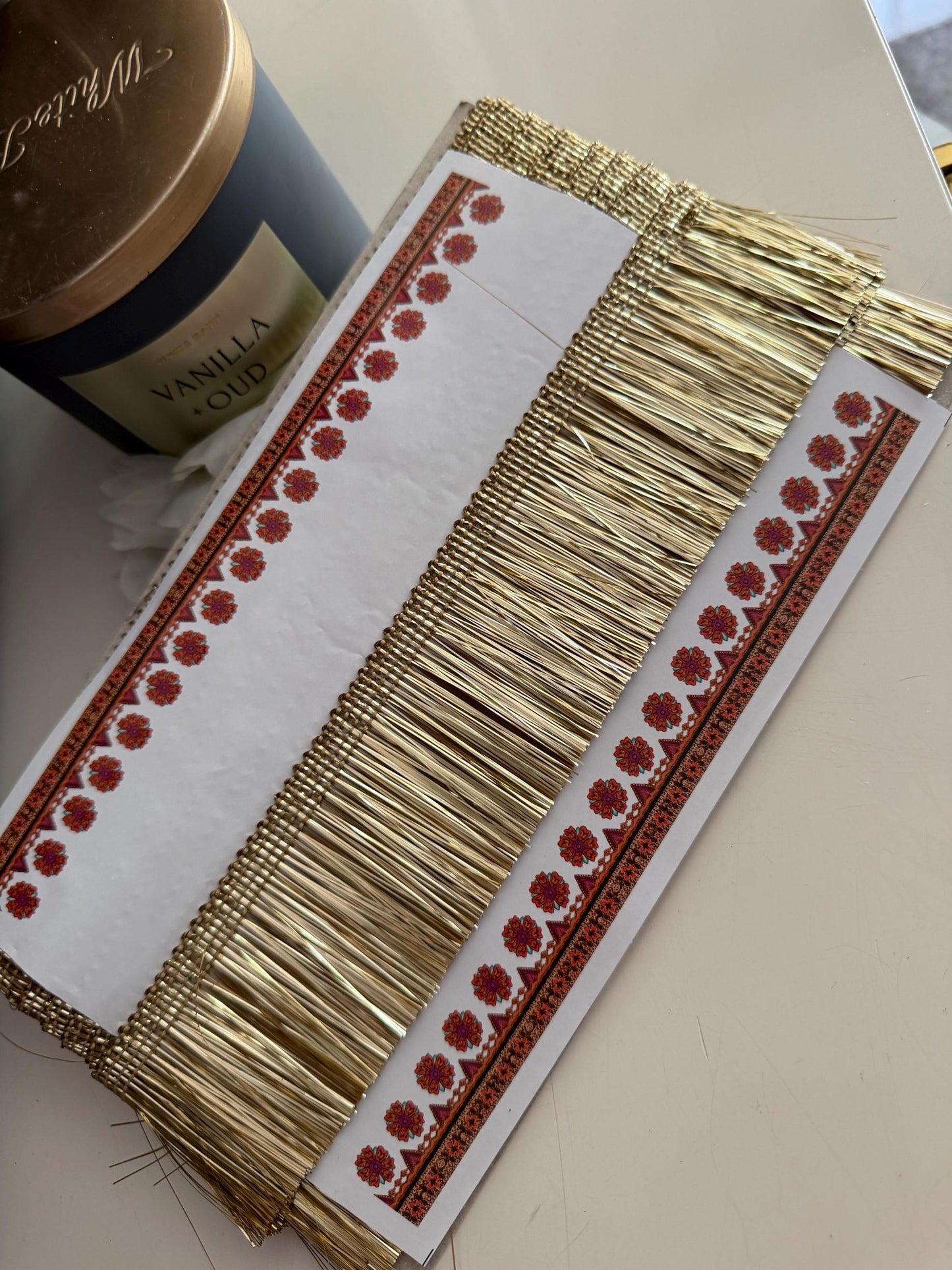 Metallic Gold Bullion Fringe Trim
