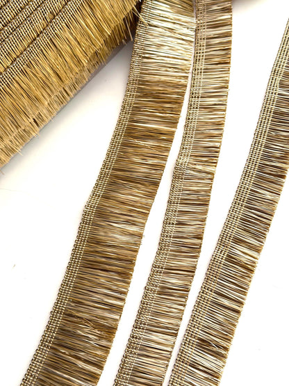 Metallic Gold Bullion Fringe Trim