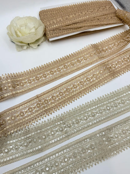 Champagne Gold Wedding Veil Trim