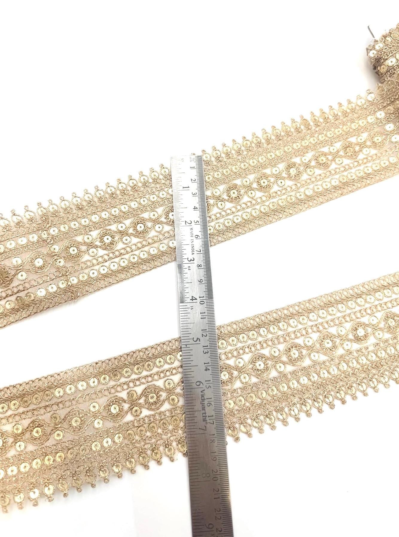 Champagne Gold Wedding Veil Trim