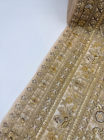 Luxury Elephant Motif Bridal Couture Trim
