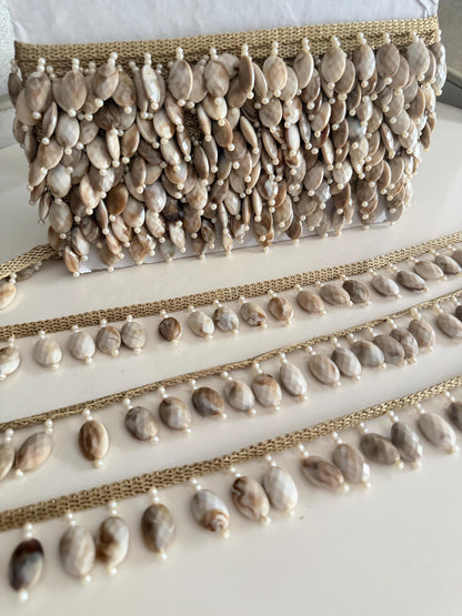 Luxury Beaded Trim with Pearls Couture Fringe