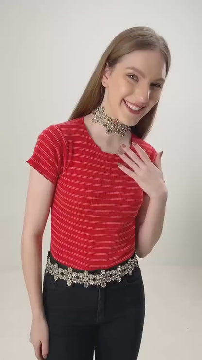 Glamorous Party Necklace Gold