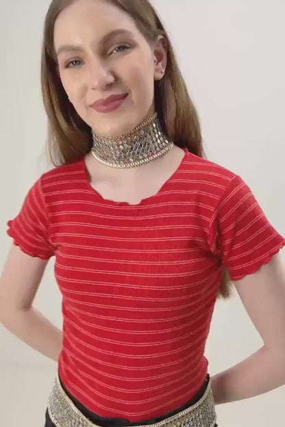 Party Ready Choker Jewelry Gold