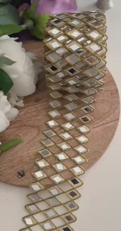 Mirror Crafted Border Gold