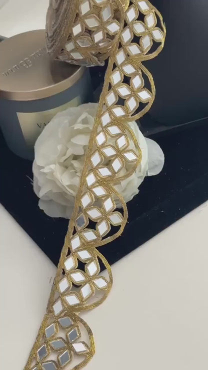 Choker Band Mirror Belt Antique