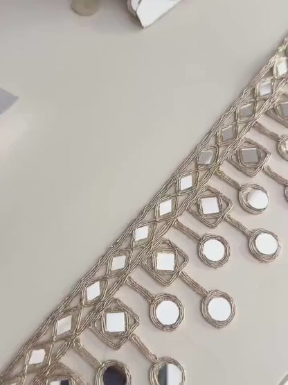 Suspended Mirror Trim Rose Gold